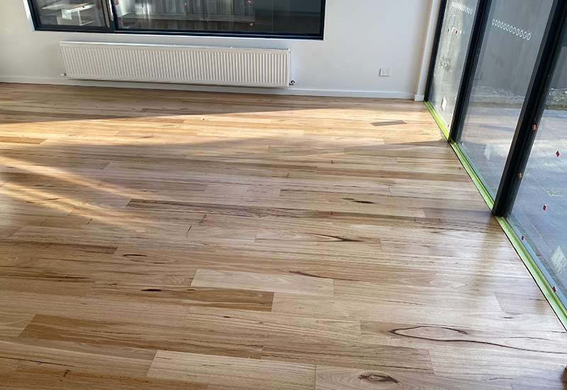 Timber floor restoration job