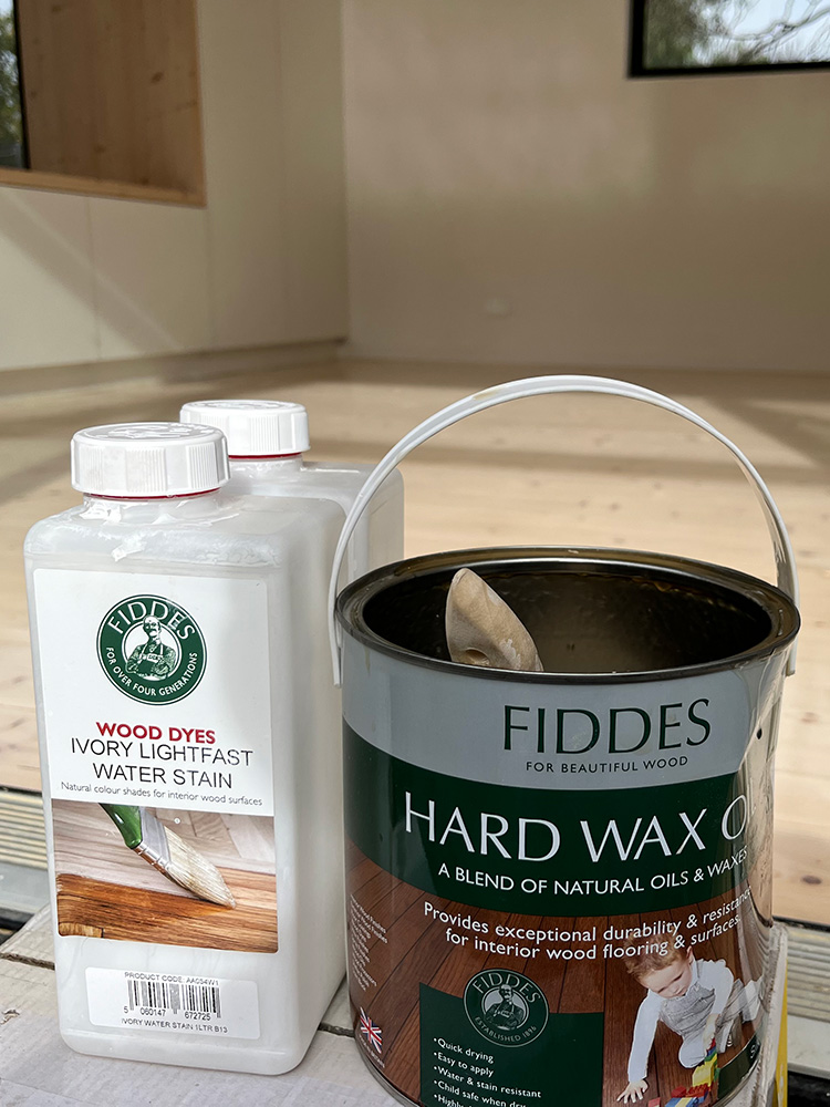 Timber floor restoration job